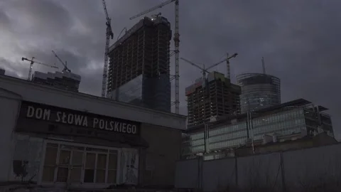 Evening skyline Video stock 147684776