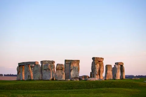 Evening Stonehenge Stock Photos