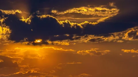The evening stream of cloud. Time lapse. Telephoto lens Stock Footage 63772665