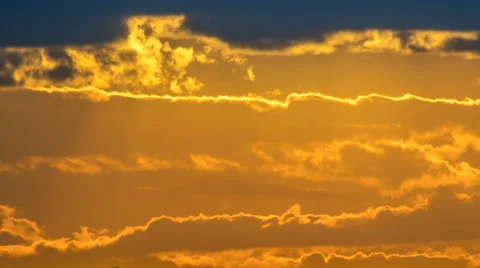 The evening stream of cloud. Time lapse. Telephoto lens Stock Footage 63773754
