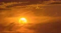 The evening stream of cloud. Time lapse. Telephoto lens 4k or 4k+ Resolution