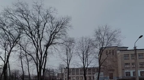 Evening street of the city, a dramatic landscape Stock Footage 124738191