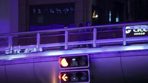 Evening streets of Shanghai. Stock Footage 83764995