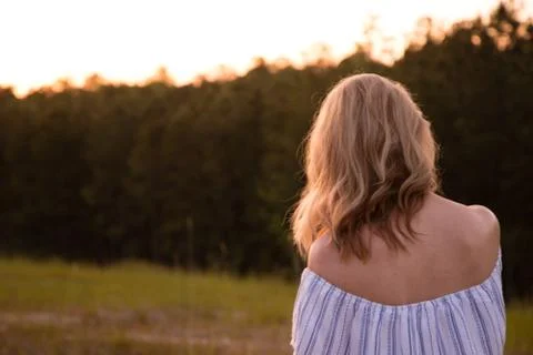 Evening stroll Stock Photos