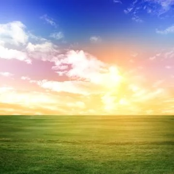 Evening summer background Stock Photos