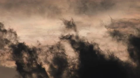 Evening summer clouds over Berlin and Brandenburg, Germany Stock Footage 137869096