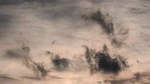 Evening summer clouds over Berlin and Brandenburg, Germany Stock Footage 137869197