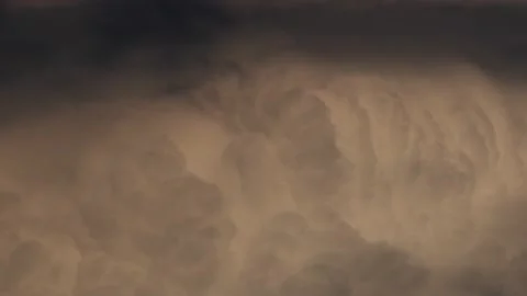 Evening summer clouds over Berlin and Brandenburg, Germany Stock Footage 137869470