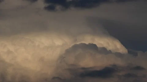 Evening summer clouds over Berlin and Brandenburg, Germany Stock Footage 137869578