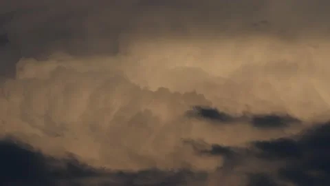 Evening summer clouds over Berlin and Brandenburg, Germany Stock Footage 137869647