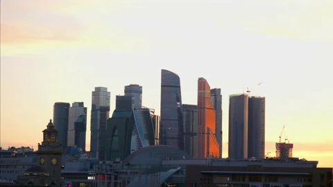 Evening summer Moscow Stock Footage 245723342