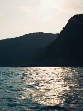 In the evening the sun is about to set. Stock Photos