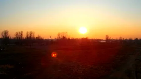 Evening sun. Aerial view Stock-Footage 48070896