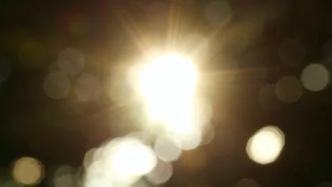 Evening sun bokeh background 4k 25fps video Stock-Footage 318070764