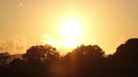 Evening sun, countryside Stock Footage 40896503