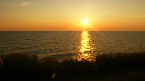 Evening sun Stock Footage 21374878