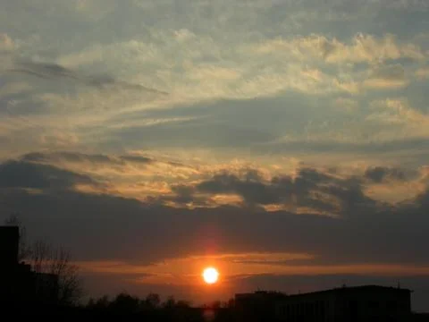 Evening sun Stock Photos