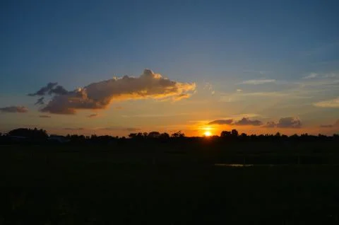 Evening sun Stock Photos