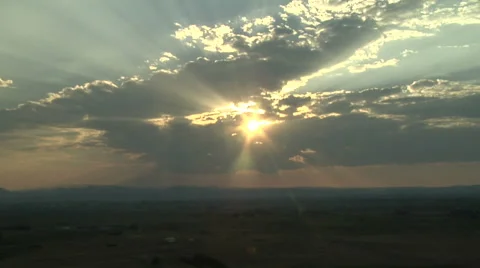 Evening Sun Rays Video stock 54718582