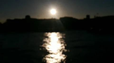 Evening Sun on River Thames Soft Focus Stock Footage 11475442