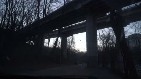 Evening sunset from the car. Stock Footage 150107658