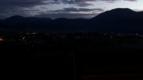 Evening sunset clouds Stock Footage 98456609