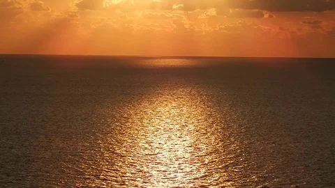 The evening sunset. Mediterranean coast. Stock Footage 69792998
