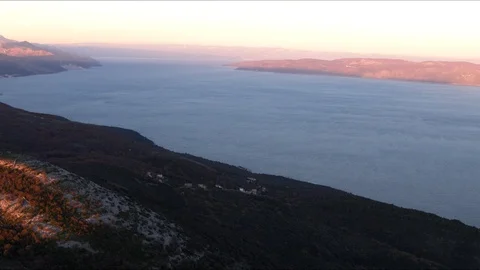 Evening sunset over a hill Stock Footage 100127073