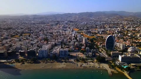 Evening sunset over Limassol, Cyprus Video stock 310202848