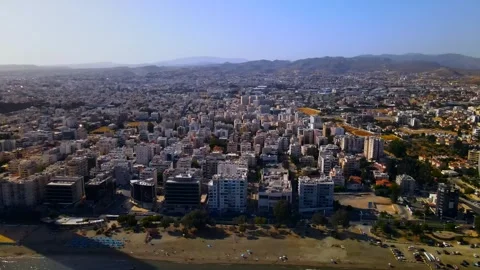 Evening sunset over Limassol, Cyprus Video stock 310203400