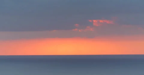 Evening sunset over ocean Stock-Footage 58138849