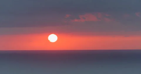 Evening sunset over ocean Video stock 58139129