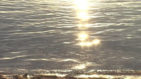 Evening Sunset over the sea 库存影片 11054456