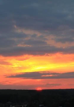 Evening sunset Stock Photos