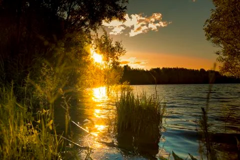 In the evening before sunset 写真素材