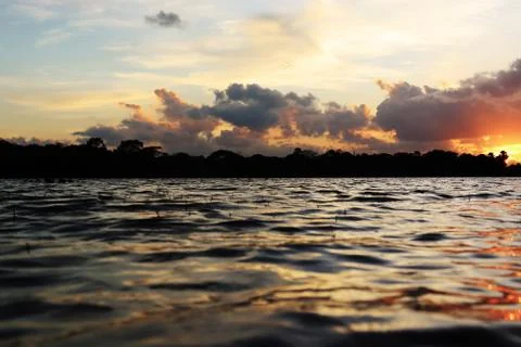 Evening sunset Stock Photos