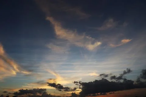 Evening sunset Stock Photos