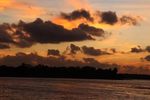 Evening sunset Stock Photos