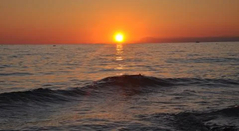 Evening sunset Stock Photos