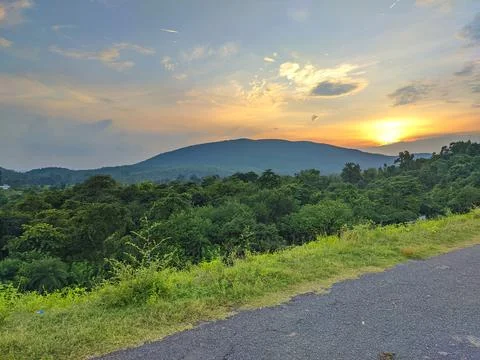 Evening sunset Stock Photos