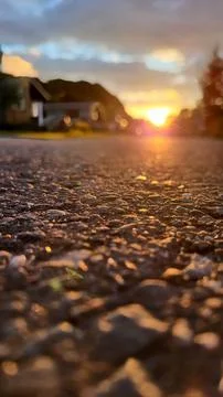 Evening sunset Stock Photos