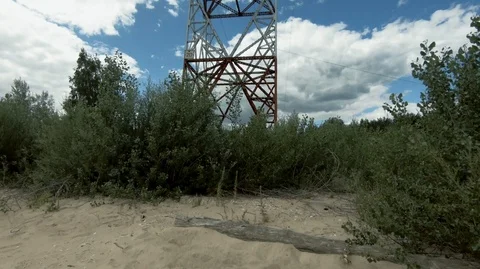 Evening sunset on the river and clean technology man.-1 Stock Footage 113515516
