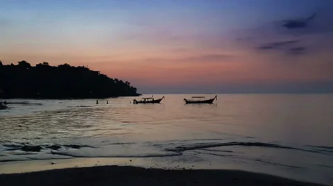 Evening sunset on sea Video stock 32533484