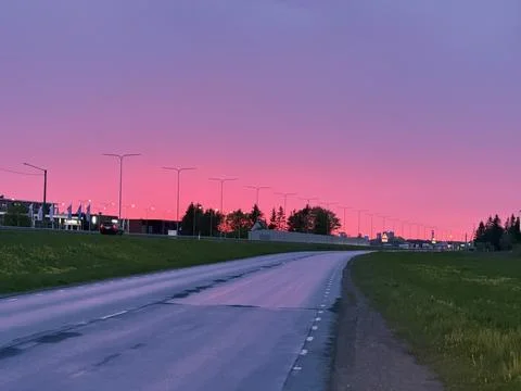 Evening. Sunset. Summer Stock Photos