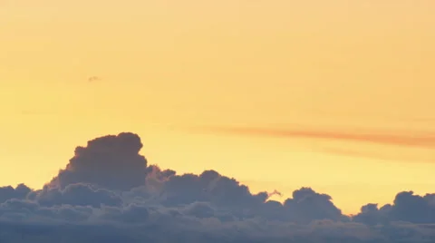 Evening sunset through the clouds 스톡 동영상 45696473