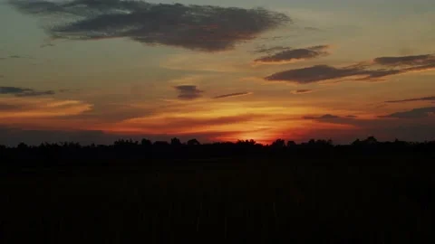 Evening Sunset time lapse video, Video stock 163393888