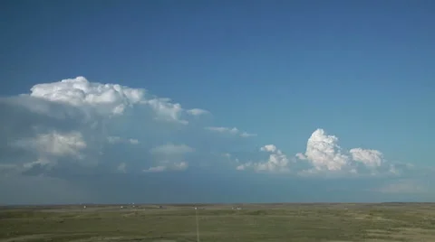 Evening Supercell Stock Footage 54739914