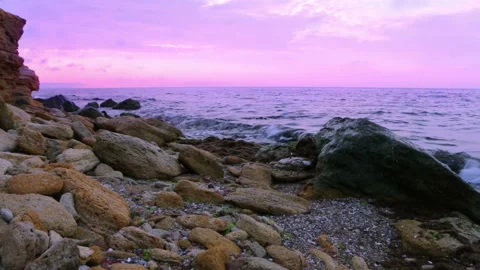 Evening Surf Stock Footage 106456178