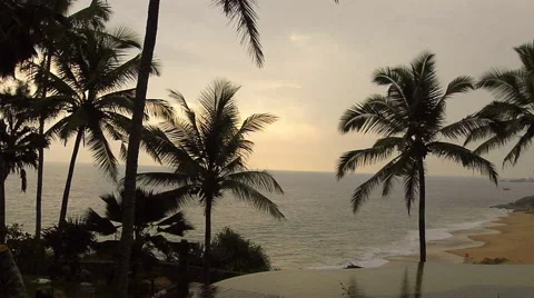 Evening t the Seaside Stock Footage 52688546