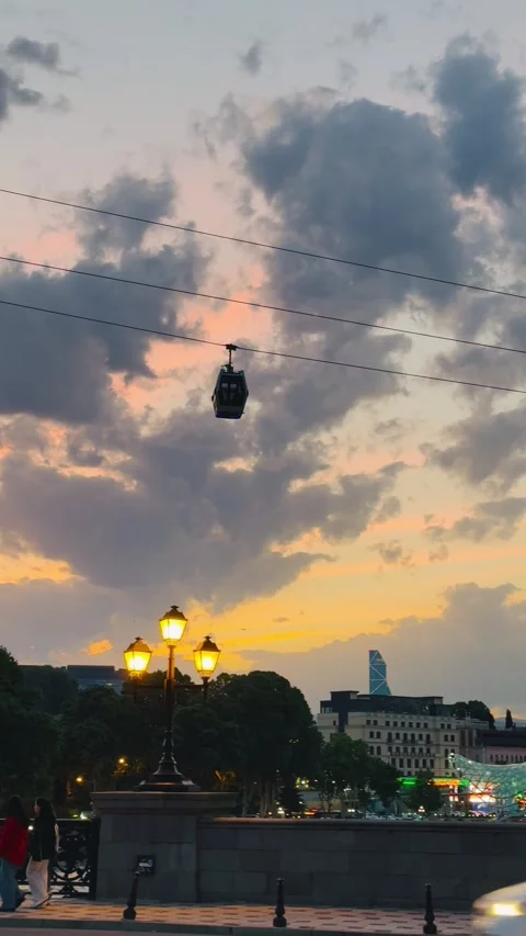 Evening Tbilisi 3 Stock-Footage 336511733